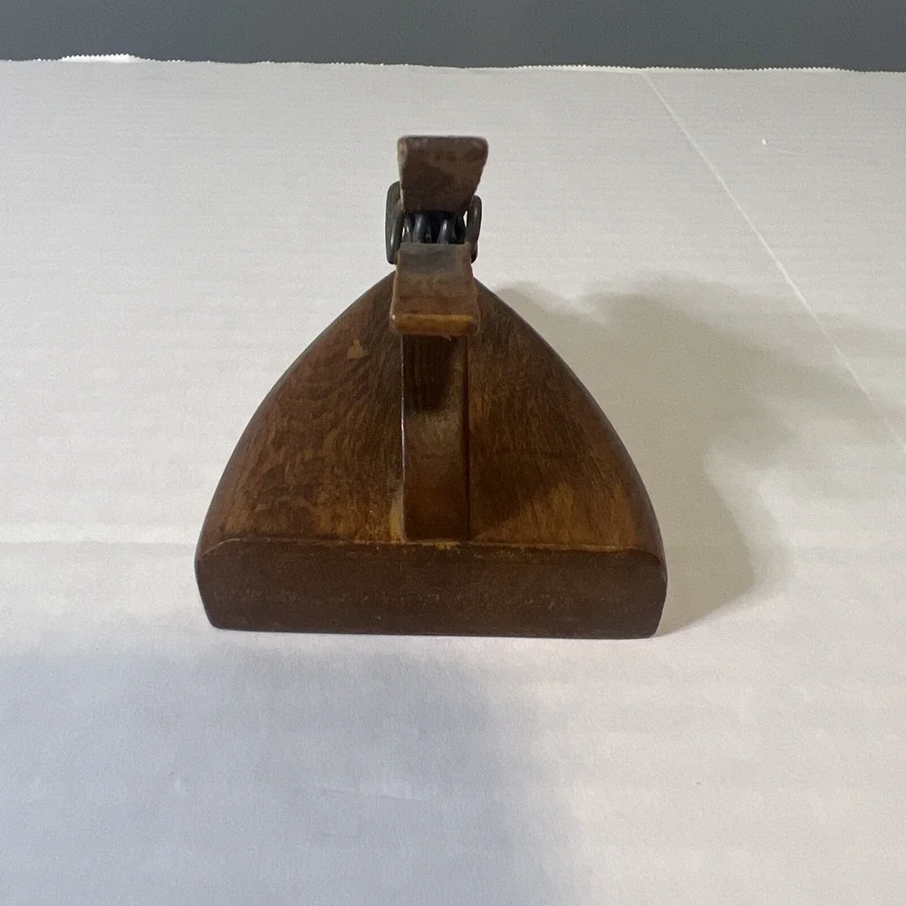 Vintage Handmade Wooden Note Holder / Unique Desk / House‎ Decor